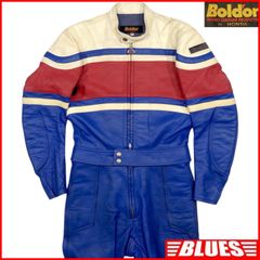 HONDA ホンダ Boldor ボルドール レザーレーシングスーツ M 本革 ツナギ バイクウエア 白 赤 青 メッシュ ツーリング レザーツナギ一覧←SEULB屋着古← X7742