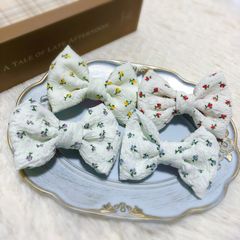 トリミングチョーカー 《021》 ８本 韓国生地 花柄 春