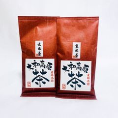 ★ 2袋セット【玄米茶　茶葉】奈良県産　大和茶　玄米茶　茶葉　100g 中尾農園