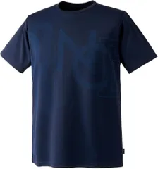 【新品】prince（プリンス） メンズ ユニセックス Tシャツ テニスウェア 半袖シャツ 吸汗速乾 UPF50+　ネイビー MF4022-127