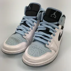 【姫路東店】 中古 NIKE | ナイキ スニーカー AIR JORDAN 1 MID ICE BLUE NUBUCK DV1308-104 ライトブルー 25.5cm 【126】