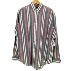 ラルフローレン RALPH LAUREN 90s ストライプ ポニー刺繍 ボタンダウンシャツ メンズ import：L 