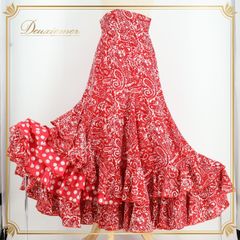 美品 フラメンコ衣装】レッド系 SONIA JOHNES ソニアジョーンズ