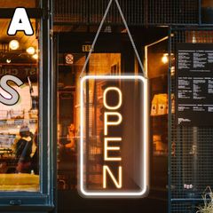 ネオンライト 装飾看板 オープン OPEN アクリル LED ネオンサイン 装飾 おしゃれ かわいい きれい キラキラ ビジネス 仕事 英語
