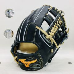 ミズノプロ　MIZUNOPRO　当店限定オリジナルオーダーグラブ　内野手用　内野T型　ブラック　HAGAJAPAN　日本製　中学・高校野球対応　即実践可能型付済