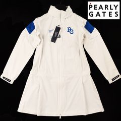 638 パーリーゲイツ ビックロゴレインワンピース定価44000円 ネイビー
