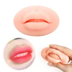 新品 ADOFUN タトゥー練習唇 3Dシリコンリップモデル タトゥー練習リップ メイクアップトレーニング用 ピアス練習用 口を開けて 初心者向け 再利用可能