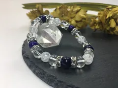 パワーストーン ブレスレット パープルタイガーアイ&水晶&クラック水晶 （シルバー）レディース 女性  数珠ブレス 開運 プレゼント ギフト  [4]