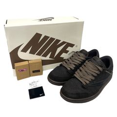 【NIKE】ナイキ エアジョーダン1 LOW OG SP DM7866-202 スニーカー メンズ トラヴィススコット 26cm ダークモカ 極美品