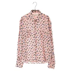 SAINT LAURENT PARIS (サンローランパリ) 17SS Motorcycle print shirt モーターサイクルプリントボタンフライ長袖シャツ 515299 Y386T ピンクのサムネイル