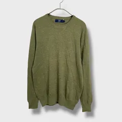 ☆タグ付き未使用品☆J.Crew☆ジェイクルー☆コットンセーター☆コットンニット☆前V☆カーキ☆S☆H25M