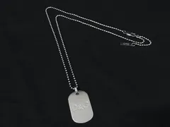 DOLCE＆GABBANA ドルチェ&ガッバーナ ドッグタグ ボールチェーン ネックレス ペンダント アクセサリー シルバー系 DH9063