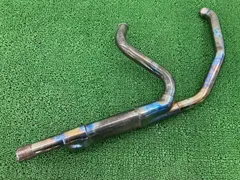 FLHXS1690 エキパイマフラー 右 66855-10A ハーレー 純正 中古 バイク 部品 2014年式外し 5HD1KBME1EB603*** コケキズ無し 品薄のサムネイル