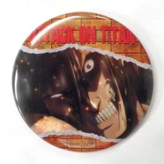 進撃の巨人 カラオケの鉄人 缶バッジ ホワイト エレン - メルカリ
