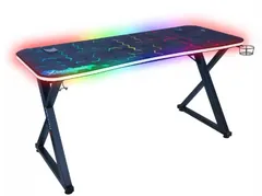 X Rocker パルサー MAX RGB LEDゲーミングデスク Gaming Desk 全面マウスパッド付 耐久 身体にフィット