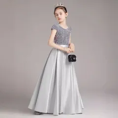 子供 ロングドレス 子供ドレス キッズ 女の子 ワンピース ドレス 発表会ドレス ピアノ発表会 フォーマル パーティー ピアノ 子供服 卒業式 演奏会 入園式 結婚式 お誕生日 プレゼント 110cm-150cm