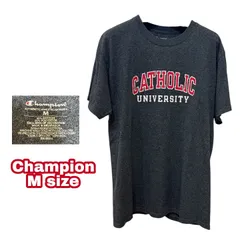 Champion チャンピオン　CATHOLIC UNIVERSITY Mサイズ　Tシャツ グレー　古着　ヴィンテージ