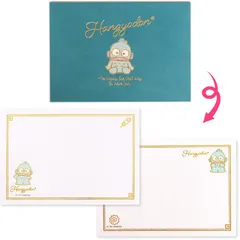 ハンギョドン メッセージミニパット 金箔押し メッセージカード シンプルデザイン文具 サンリオ sanrio