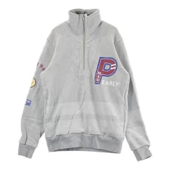 サイズ：4 PEARLY GATES パーリーゲイツ 2024年モデル 裏起毛 ハーフジップ スウェットトレーナー  グレー系 [240101436847] ゴルフウェア メンズ ストスト