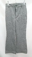 ◇ GRL グレイル ギンガムチェック シンプル パンツ サイズXS ブラック レディース E  【1304050022098】