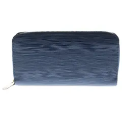 LOUIS VUITTON (ルイヴィトン) エピ ジッピーウォレット ロングウォレット カードケース 長財布 インディゴブルー シルバー金具 レザー M61873