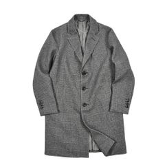 美品 LARDINI ラルディーニ ブートニエール チェスターコート ウール