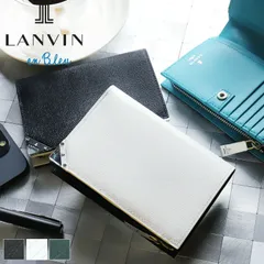 新品 ランバンオンブルー 二つ折り財布 小銭入れあり LANVIN en Bleu アクア 513623 札入れ 折財布 ミドルウォレット ビジネス 牛革 本革 革 レザー メンズ ブランド カジュアル オシャレ 人気 財布 さいふ サイフ 革小物 ウォレット