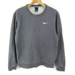 ナイキ スウェット トレーナー トップス クルーネック ワンポイントロゴ メンズ Mサイズ グレー NIKE 【中古】
