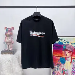 2024年最新】BALENCIAGA バレンシアガ メンズ ロゴ半袖Tシャツ