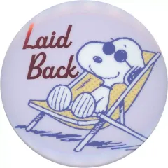 【中古】バッジ・ビンズ スヌーピー(レイドバック) 「PEANUTS(SNOOPY) シークレットメタリック缶バッジ」
