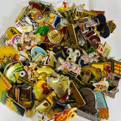 ピンズ まとめ　ピンバッジ 100個 フランス直輸入 ヴィンテージ 留め具付