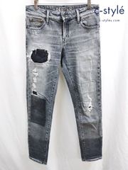 B905 [人気] DENHAM デンハム デニムパンツ W24 グレー MONROE GIRLFRIEND FIT 28190-3-11012 | G★