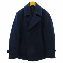 ユナイテッドアローズ UNITED ARROWS ピーコート Pコート ダブルジャケット ウール 紺 ネイビー L  ■GY31のサムネイル