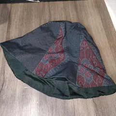 ② ⑤【ハンドメイド】着物リメイク 古布リメイク 帽子 手作り ビンテージ アンティーク 骨董 ハット キャップ チューリップ レディース 日焼け UV 紫外線 美白 ぼうし 古布 着物 浴衣 年代物 古着