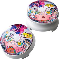 【人気商品】デザインE) (凸型 proコン対応 switch PS5 PS4 寺田てらコラボ カラフルフリーク Room Wizard