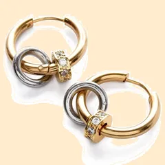 両耳 レディース セット リングピアス リング 2連 フープピアス メンズ ピアス INTERNATIONAL] [SEIYA