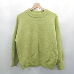 ◇ ⊇ Kastane カスタネ 防寒性良好 長袖 ニットセーター サイズF ライトグリーン系 レディース E  【1507080002263】