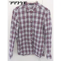 ◇ MACPHEE TOMORROWLAND チェック 長袖 シャツ サイズ38 ネイビー レッド ホワイト レディース  【中古】 【1106290018141】