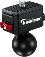Kaedear 1/4 KDR-R22A オートバイアクションカメラマウントオートバイクリップマウントウェアラブルカメラオートバイ用カメラマウントアルミ