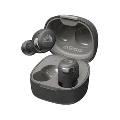 JVCケンウッド Victor HA-A30T2-B ワイヤレスイヤホン Bluetooth Ver.5.3 ノイズキャンセリング アプリ対応 マルチポイント 合計27時間再生 マイク付き 小型 軽量 外音取り込み 防水 ブラックのサムネイル