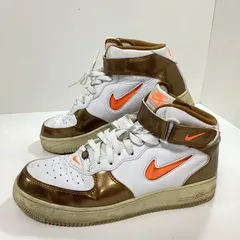 ナイキNIKE エアフォース1 ミッドジュエル　エールブラウン　(27)                         …e.s