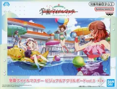 【中古】アクリルスタンド・アクリルパネル 夏を楽しみましょう! ビジュアルアクリルボードvol.3 「学園アイドルマスター」