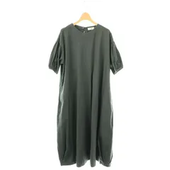 アトリエナルセ atelier naruse コットン カットソー コクーン ワンピース ロング 40 チャコールグレー /ES ■OS