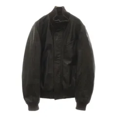 Timberland (ティンバーランド) ニットネック カウレザー ジャケット ブラック/ブラウンのサムネイル