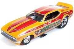 1/18 ロングノーズ マスタング シャーリー マルダウニー ファニーカー 1972 Shirley Muldowney Cha Cha Mustang autoworld製ミニカー中古