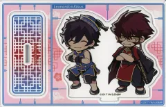 【中古】アクリルスタンド・アクリルパネル レオナルド＆クラウス ちびアクリルスタンドフィギュア 「くじ引き堂 血界戦線 アニメ化10周年記念オンラインくじ みに!」 A-5賞