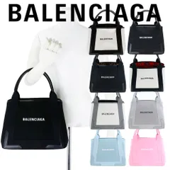 バレンシアガ バッグ BALENCIAGA トートバッグ ハンドバッグ 339933 NAVY CABAS ネイビーカバス S 軽量 A4 コットン キャンバス レザー 本革 ポーチ