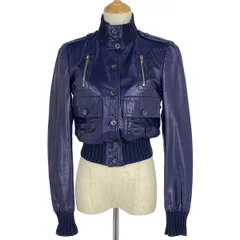 グッチ GUCCI ライダースジャケット ブルゾン アウター ライダースジャケット パープル レディース 【中古】のサムネイル