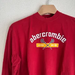 Abercrombie&Fitch アバクロ アメリカ古着 ロングTシャツ プリントTシャツ RED XL