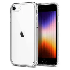 iPhone7/8用 ケース ケース クリア 耐衝撃 【第3/2世代】 黄変防止 ワイヤレス充電対応 SE2 2重構造 SE3 米軍MIL規格取得 すり傷防止 iPhone ウルトラ・ハイブリッド 042CS20927 Spigen (クリスタル・クリア)のサムネイル